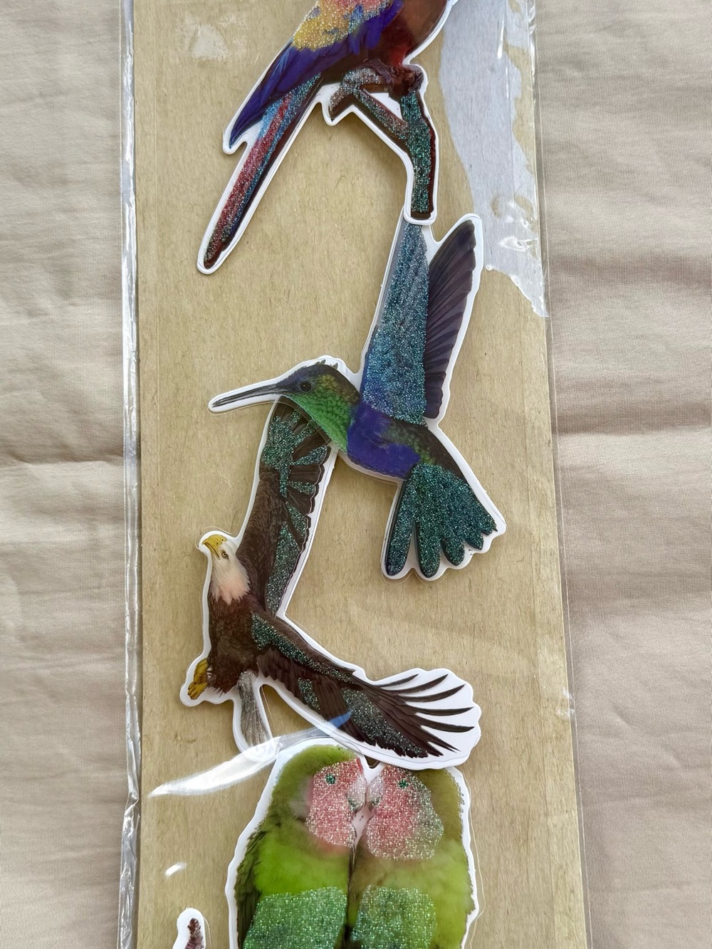 Crafter's Square 3 D Colorful Large Bird Stickers. Scrap Books Planners New